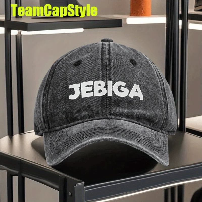 1 Jebiga Balkan Bosnia Serbia Slang, Wide Brim Soft Top Streetwear Distressed Washed Print Baseball Cap Hip Hop Hat Vintage Buck