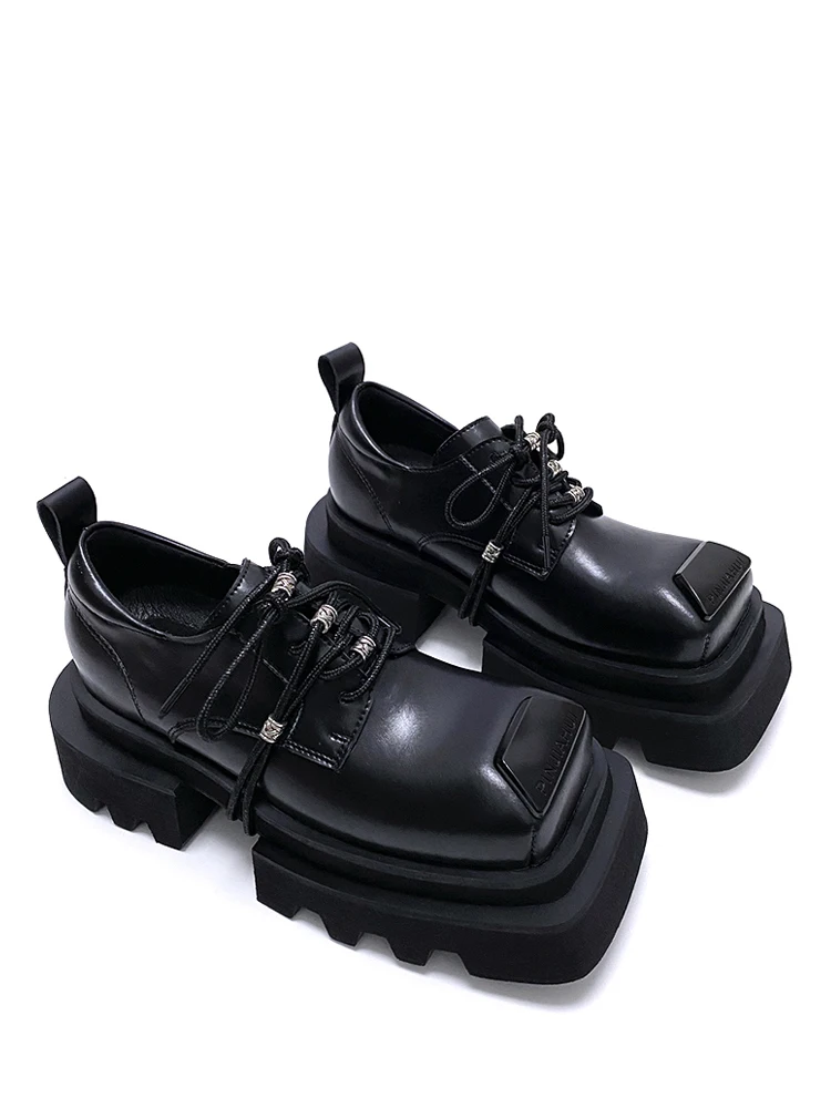 Elevated Thick Bottom  Shoes Unisex Original Design Oxford Style Fashionable Casual Footwear for Men And Women