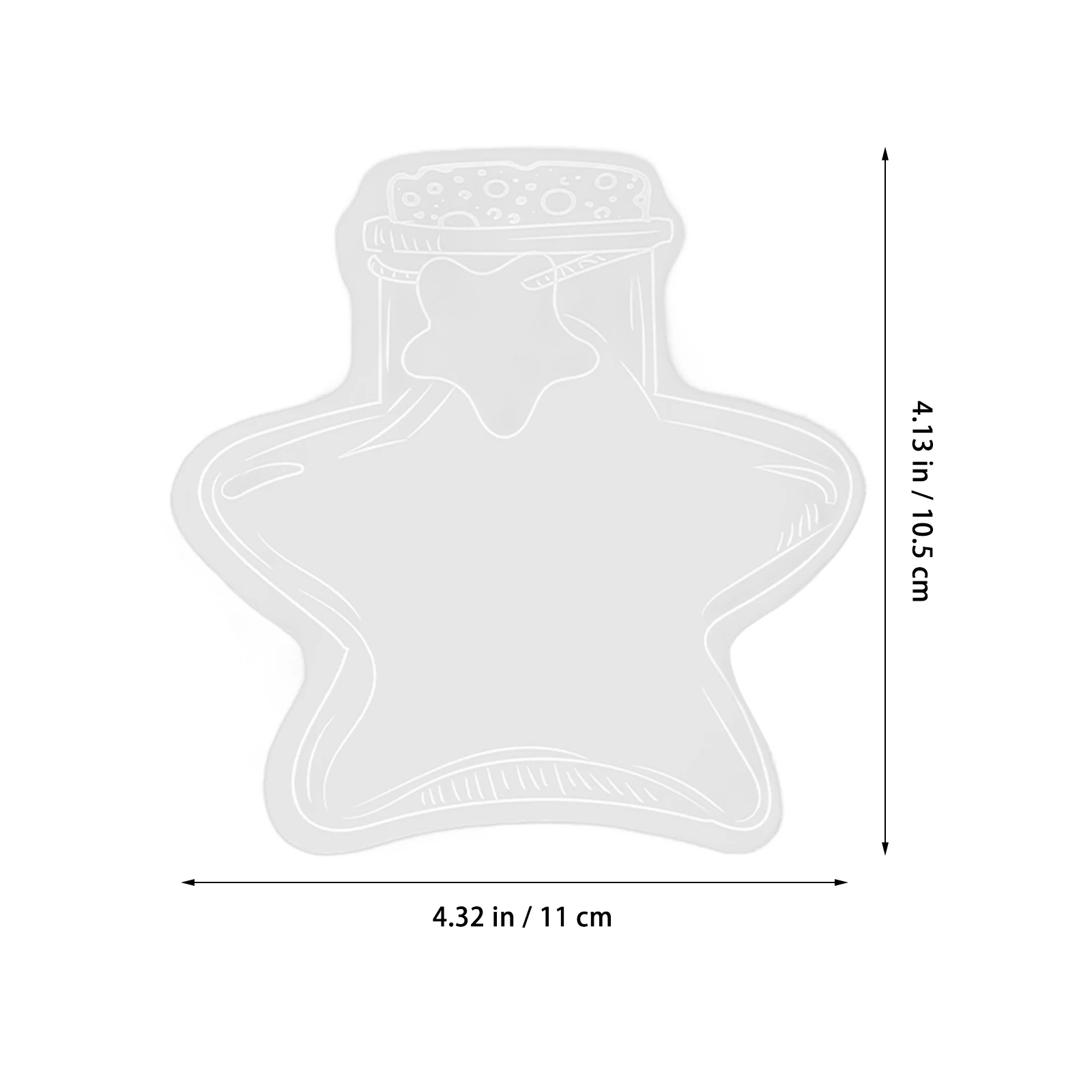 20 Pcs Embossed Bookmark Material Bag Dried Flower Diy Marker Manual Pressed Plastic Kit