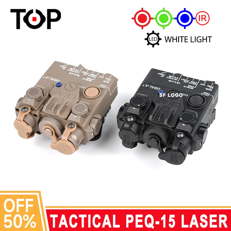 

Wadsn DBAL-A2 Metal Tactical Red Dot Sight High Power Green Blue Powerful Laser Pointer NGAL MAWL PEQ LA5C Hunting Airsoft AR15