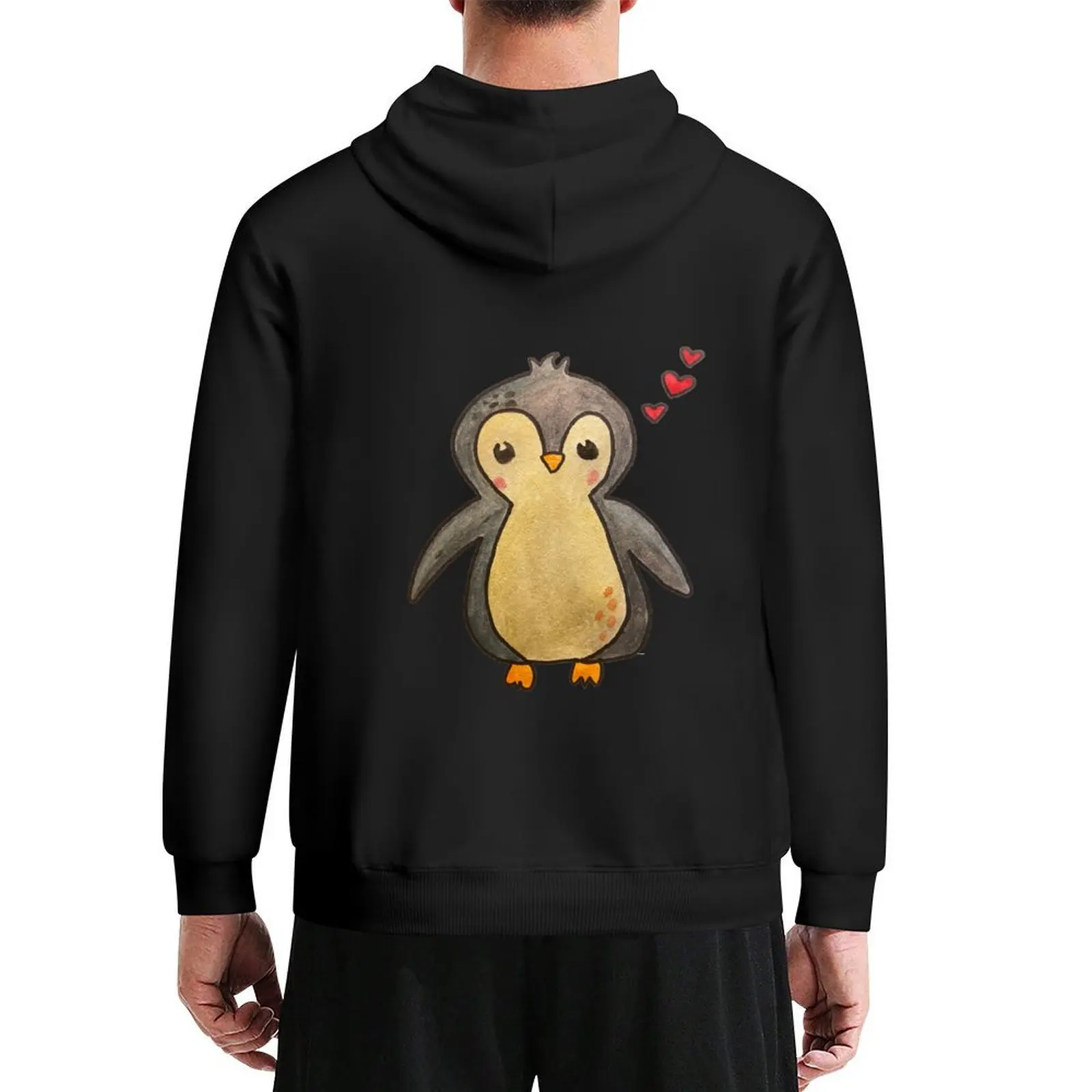 

Cute penguin Hoodie autumn new products korean clothes blouse mens designer clothes anime hoodie