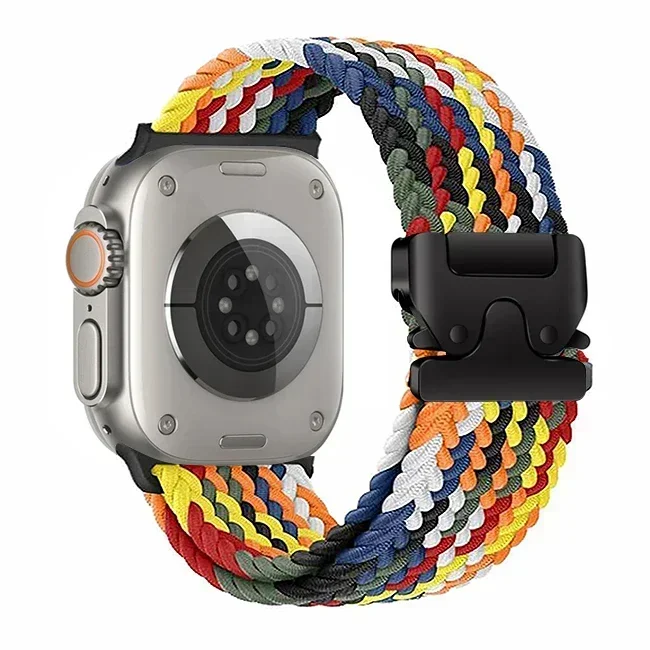 Parachutebandjes voor Apple Watch 10 11 Band 46/42mm 45mm Ultra 49mm 44mm 41mm Gevlochten Armband Correa iWatch Series 9 8 SE 5 6 7