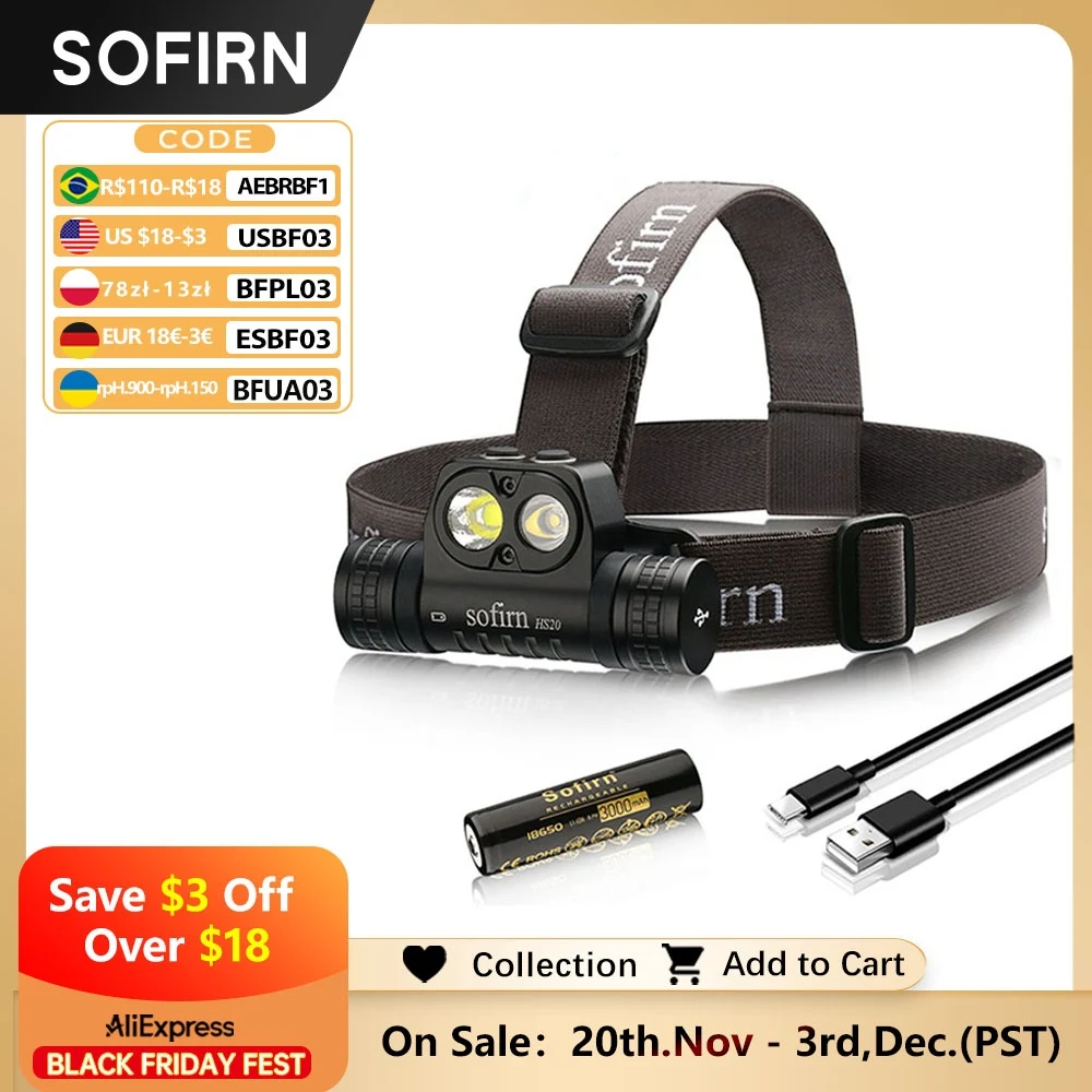 yZ[zSofirn HS20 XHP50.2 LED wbhv 2700lm [d USB C d͂ȃwbhv & X|bgCg