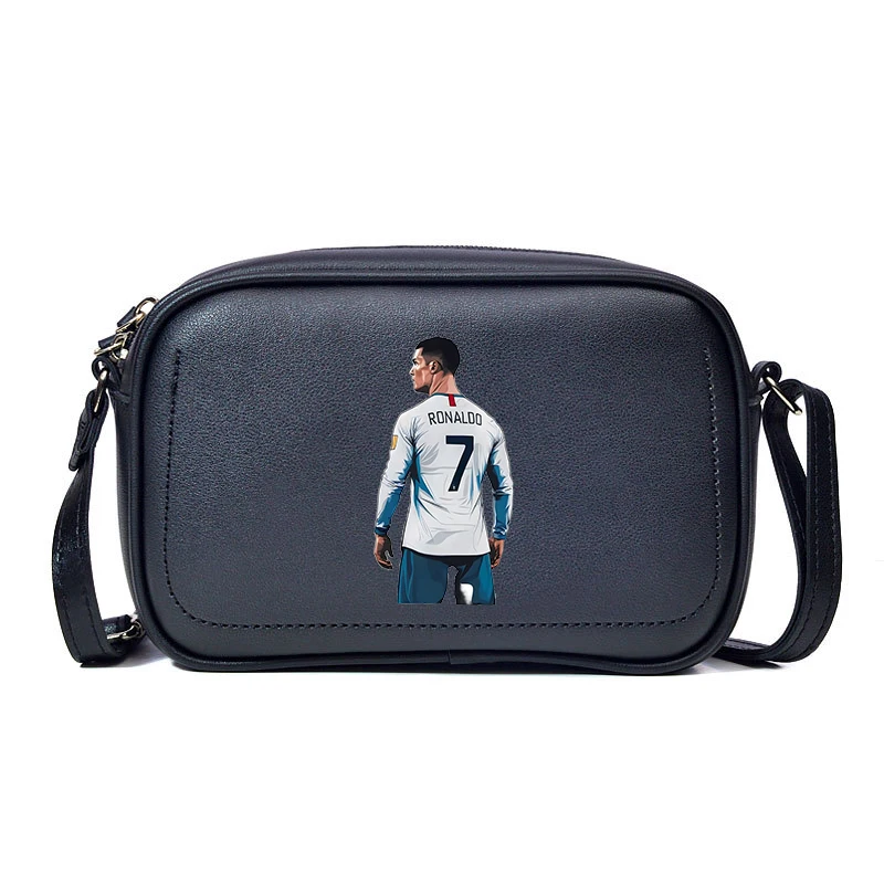 حقائب كتف CR7 كريستيانو رونالدو PU حقيبة ساعي البريد حقائب كروس كلاسيكية للنساء حقيبة يد مربعة صغيرة عالية الجودة