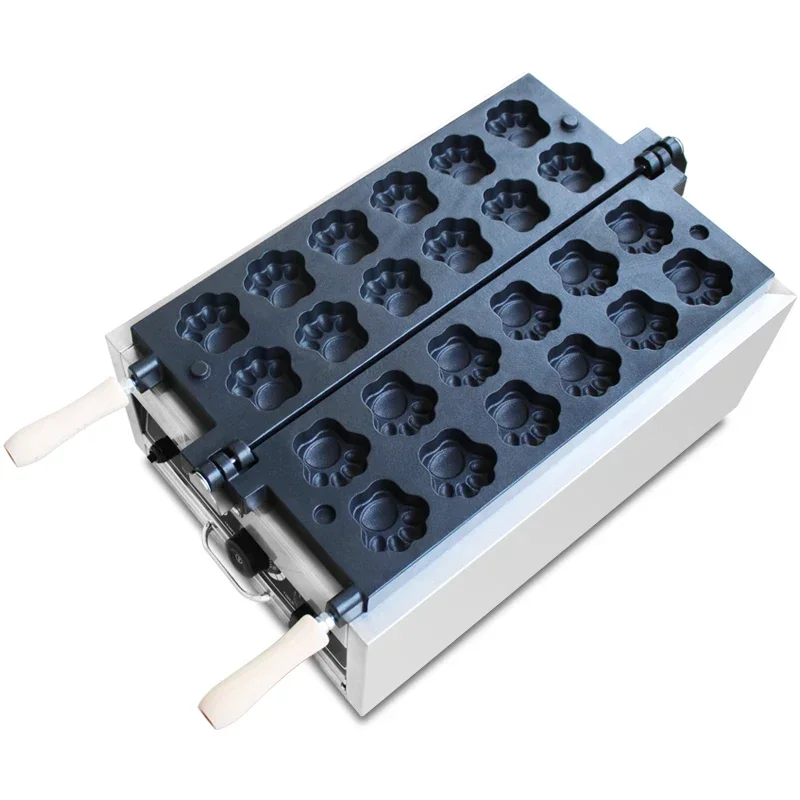 Mesin Pembuat Waffle Bentuk Cakar Kucing Harga Pabrik, Mesin Pembuat Waffle Bentuk Cakar Beruang Komersial, Mesin Pembuat Waffle Renyah Elektrik