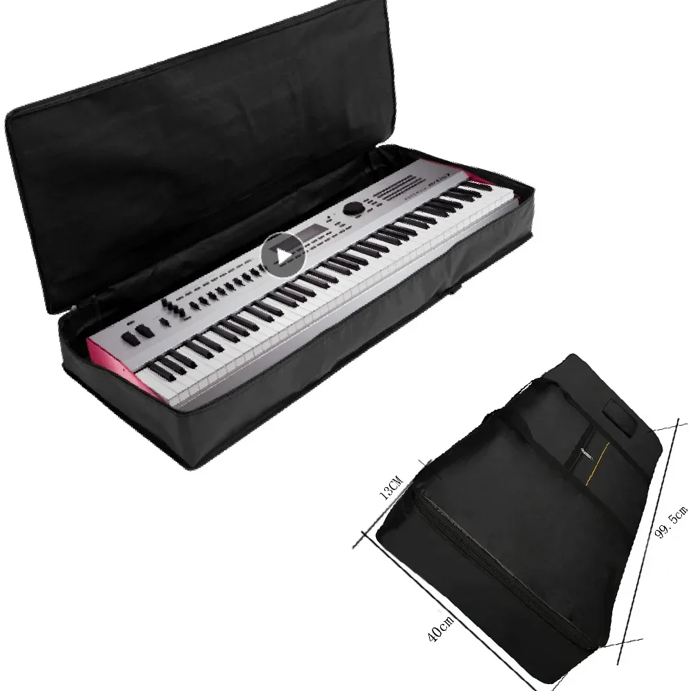 Bolsa de Piano Electrónico de 76/61 teclas, tela Oxford impermeable, bolso grueso, funda para teclado, bolsa para teclado de 61/76 teclas, funda para Piano