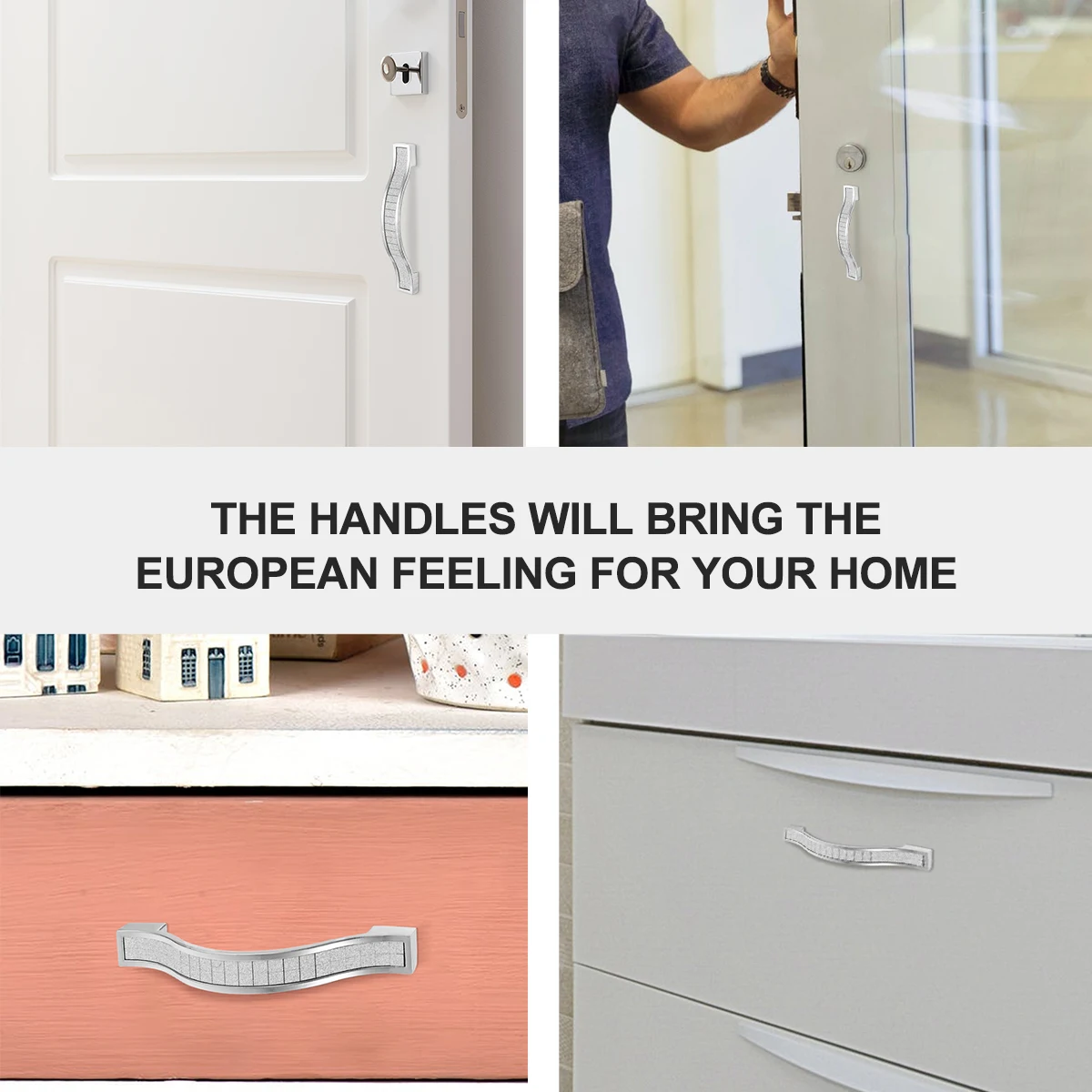 

10Pcs 96mm Alloy Crystal Drawer Handle Durable European Style Rustic Cabinet Pulls No Burrs Drawer Accessories