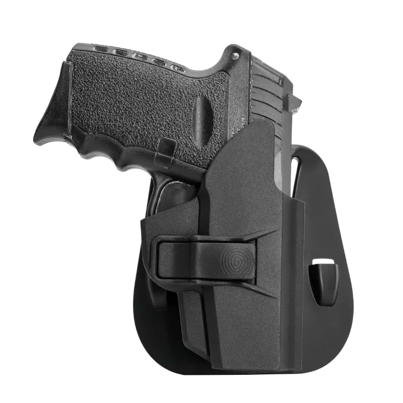 

Polymer Gun Holster with Paddle Attachment, Fast Draw and Quick Release Holster, Suitable for Sccy Cpx-1/cpx-2, 9mm