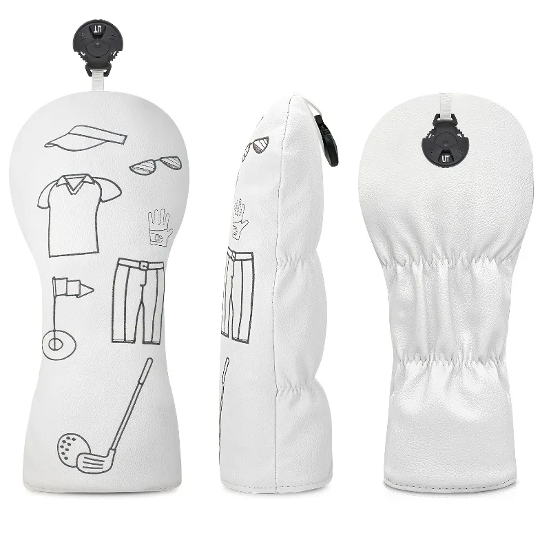 أغطية رأس نادي الجولف للحماية والأناقة غطاء رأس الجولف 1 خشب 3/5 غطاء خشب UT غطاء حماية