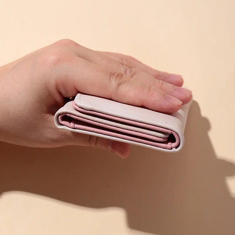 Kirbys Simple Short Women Wallets High Quality Card Holder Large Capacity Female Coin Purses Small Card Bag Wallet for Purses view 2