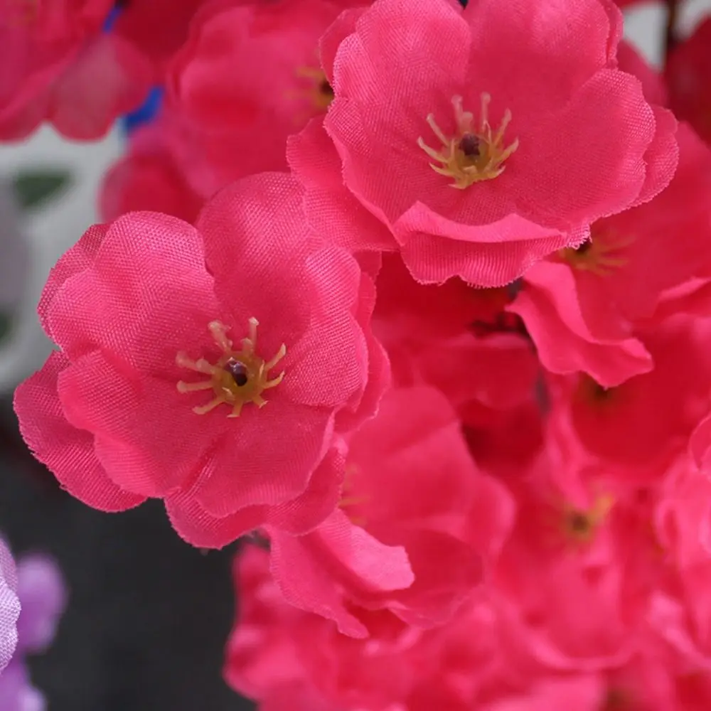 7 Zweige Künstliche Kirschblüten Blumenarrangement 55cm Künstliche Pflaumenblüten Vasenfüller Heimdekoration – Detail 8