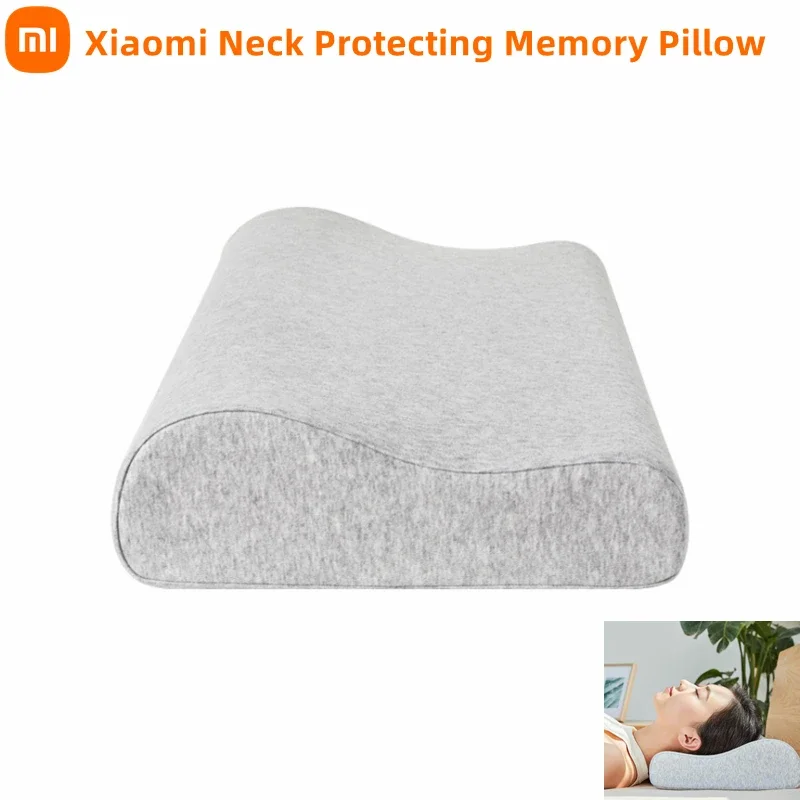 Miui Mijia Neck Protecting Memory Pillow Slow Rebound Ventilation Antibacterial Cotton Pillow Relieve Cervical Vertebra Bolster