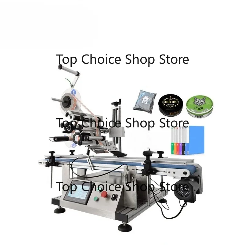 Plastic tray, box with high quality automatic desktop flat label sticker