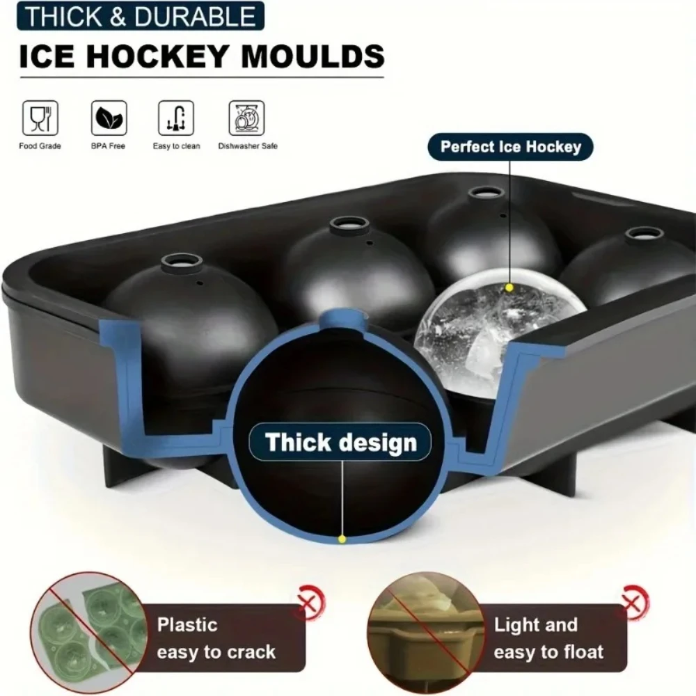 15Grid Silicone Ice Cube Mold Tray with Lid Food Grade Easy Release Freezer Ice Maker Kitchen Barware Tool for Cocktail