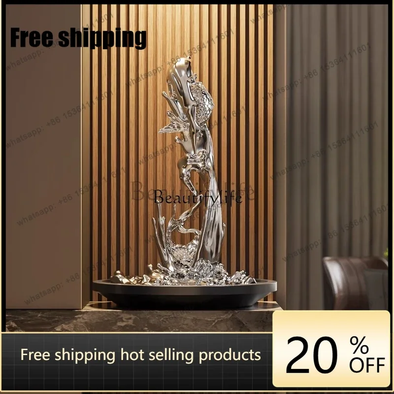 Best Sellers rnament Yuyue Longmen Sculpture Modern Hotel Decoration Entrance Decoration