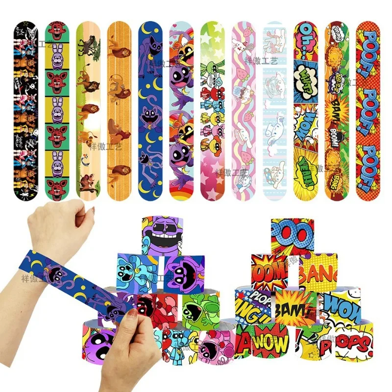 Christmas New Lion King Midnight Bear Hero Boom Smiling Animal Cartoon Series Bracelet for Boys Girls Birthday Party Favors