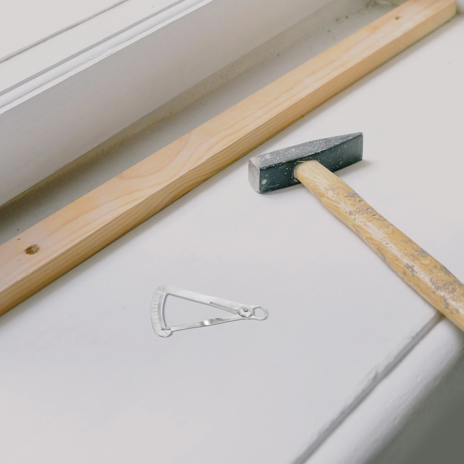 

2Pcs Stainless Steel Caliper Gauge Triangular Thickness Measuring Instrument for Jewelry Making and Small