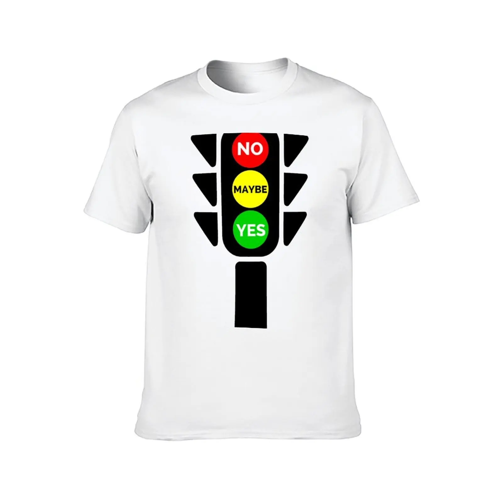 Traffic lights yes no maybe T-Shirt man t shirts graphic t shirts with prints T-Shirt