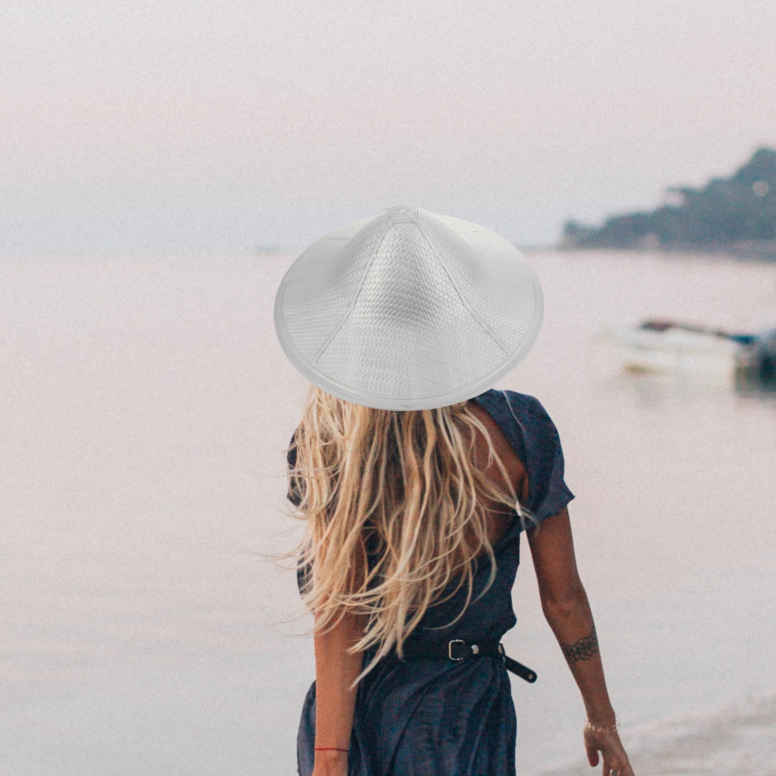 

Stage Performance Hat The of Knight Asian Rain Hats Conical Cap Silver Plastic Chinese Traditional Travel