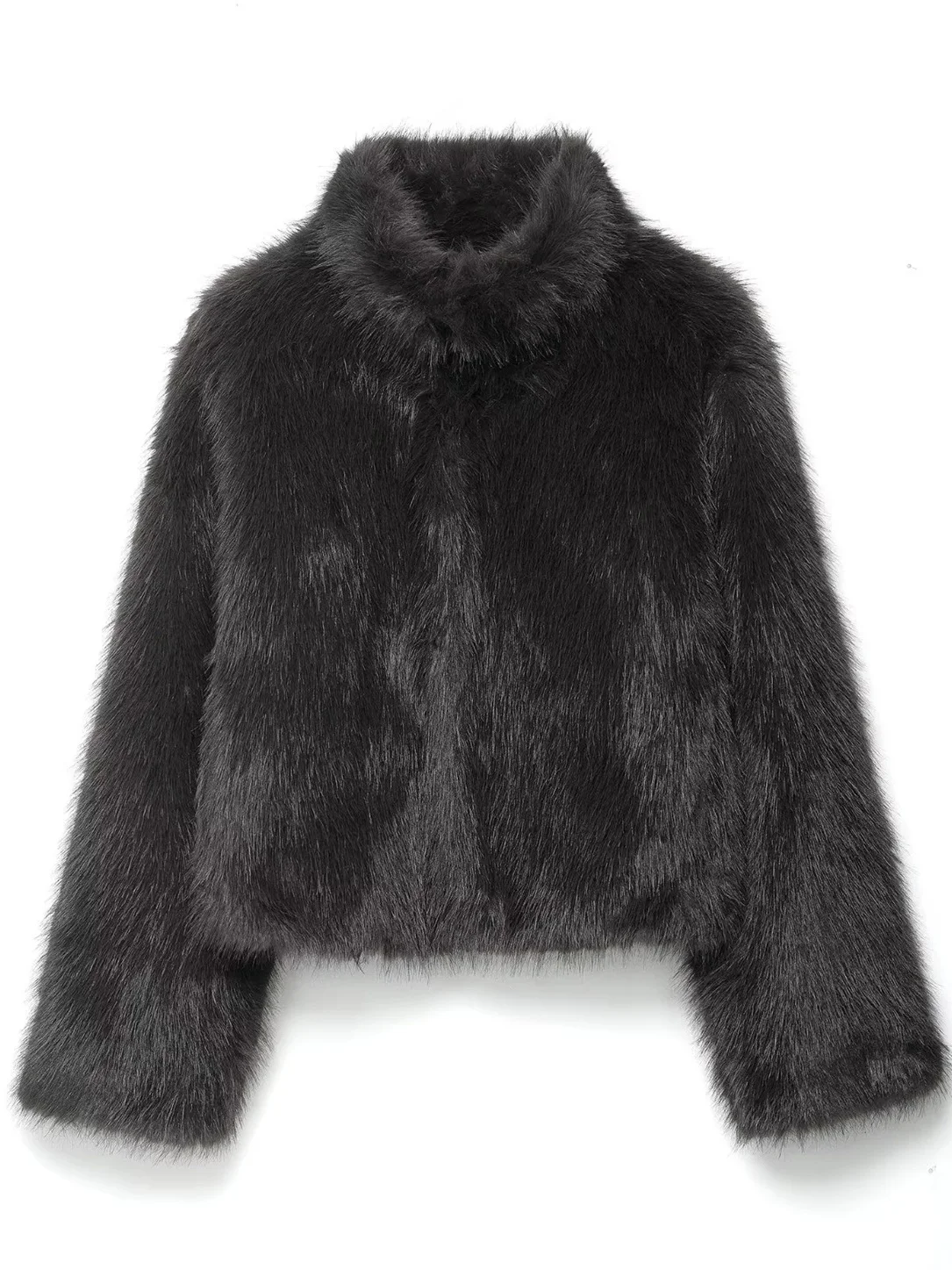 เสื้อโค้ทขนเฟอร์เทียมแฟชั่นสำหรับผู้หญิง สไตล์หรูหรา คอลเลคชั่นฤดูใบไม้ร่วงใหม่ เหมาะสำหรับวัยรุ่น ทรงเข้ารูป