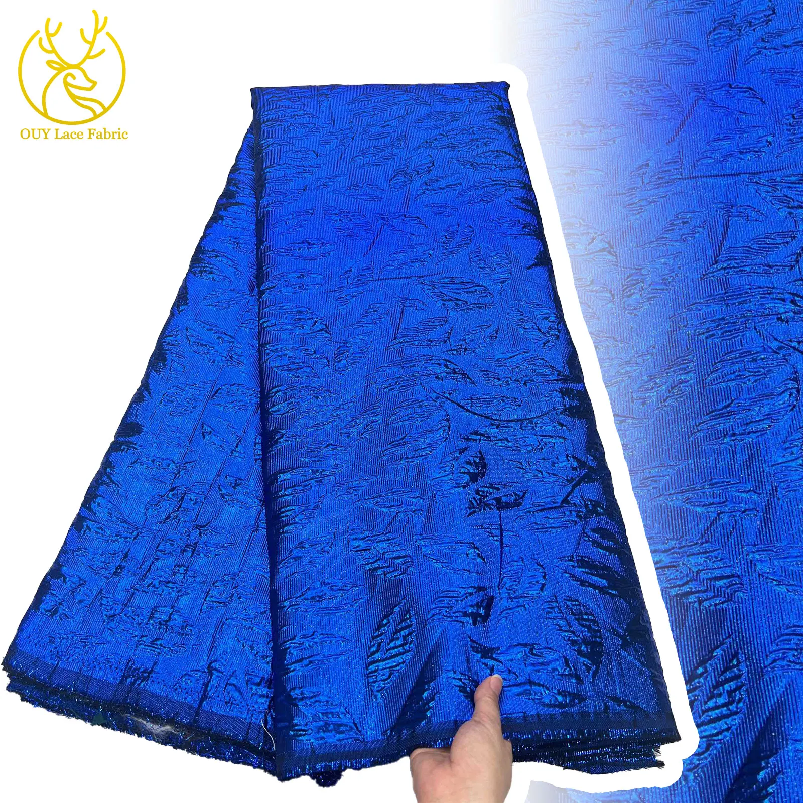 

Hot Sale African Jacquard Lace Fabric 2025 High Quality French Nigerian Bridal Wedding Party Sewing Dress Luxury Fabric 5 Yards