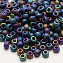 JP Miyuki Frost Round Beads Opaque Dyed Color Japanese Round Rocailles Glass Seed Beads for Jewelry Making