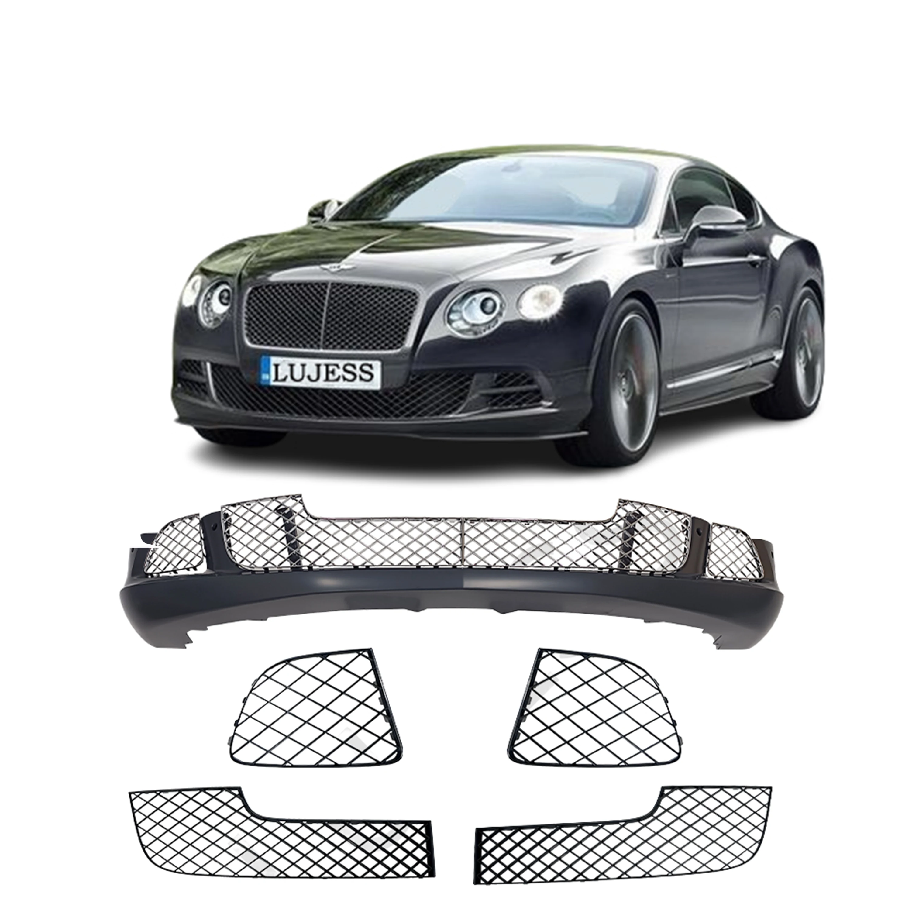 

Передний бампер OBM с решеткой радиатора в сборе для Bentley Continental GT 6.0 2013-2016, артикул 3W3807217B