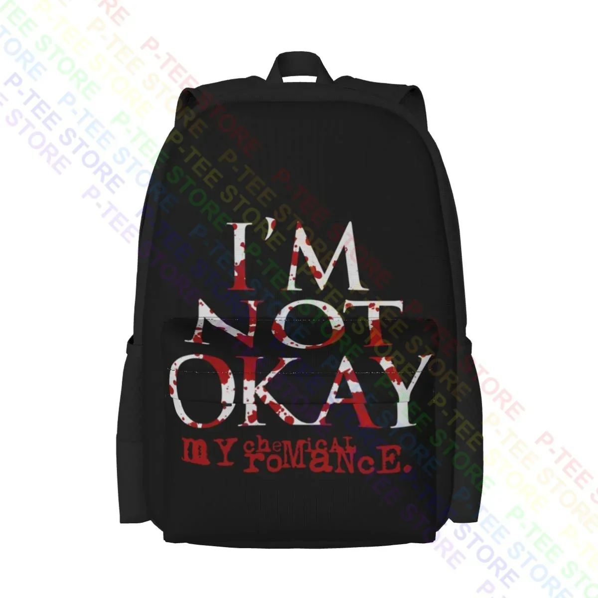 My Chemical Romance I'M Not Okay Large Capacity Backpack Hot Beach Bag Storage Bag Outdoor Running