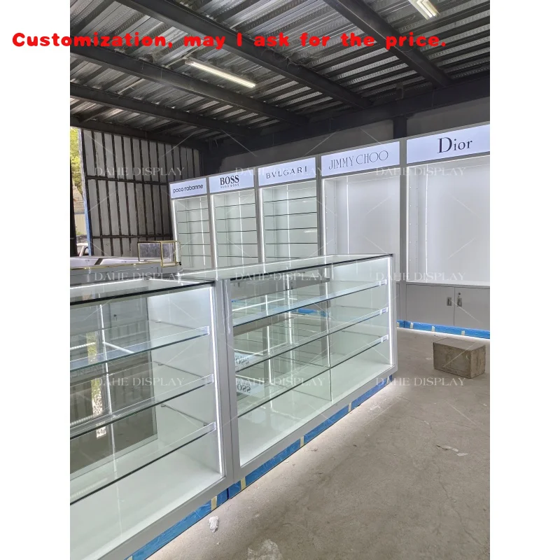 

на заказ. Красивые витрины Шкаф для макияжа Уход за кожей Полки для супермаркетов Киоск в Плазе