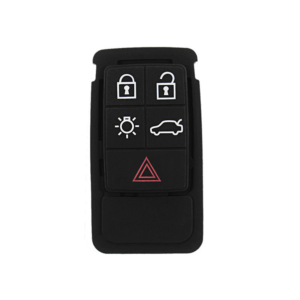 YIQIXIN-Silicone Smart Key Pad substituição, 5, 6 botão, caso chave do carro para Volvo S60, V60, S70, V70, XC60, XC70, almofadas de borracha de