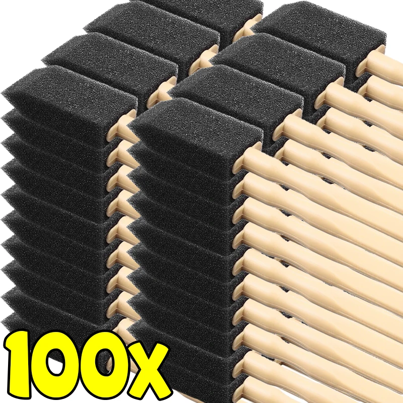 100/1 Uds. Cepillo de limpieza de ventilación de aire acondicionado de coche salida de aire Interior de coche detalles esponja exfoliante cepillo rejilla plumero herramientas de limpieza