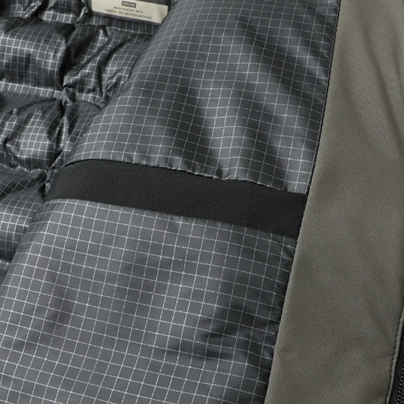 Men's Luxury Hooded Padded Jacket Winter Warm Outerwear Zipper Coat Fashion Casual Business Classic Versatile Trend Men's Cloth