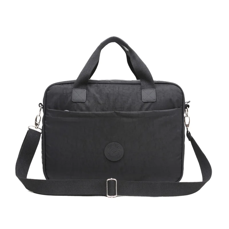 Sac élégant en nylon pour ordinateur portable pour hommes et femmes – Porte-documents d'affaires léger, fourre-tout de banlieue de grande capacité avec dragonne