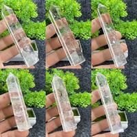 Natural Gemstone White Crystal Clear Crystal Quartz Obelisk Tower Reiki Healing Crystal Wand Healing Stone Peace Home Decor