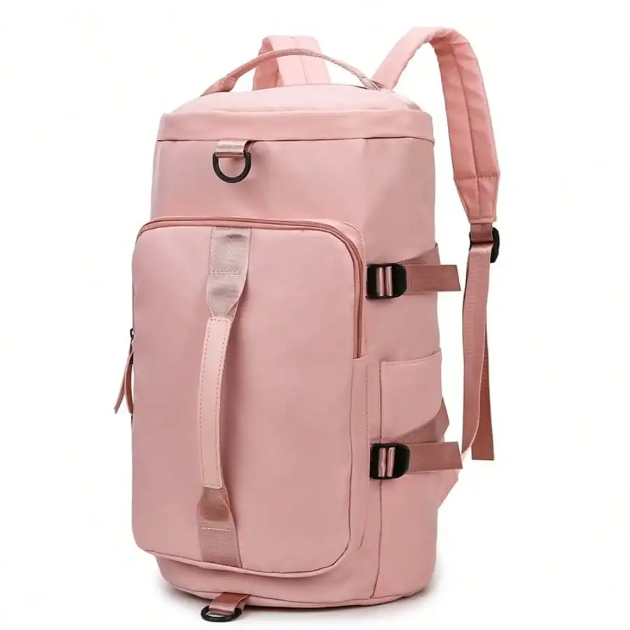 Women's Gym & Travel Duffle Bag - Oxford Cloth With Independent Shoe Compartment, Convertible Backpack & Shoulder Bag, Ideal For Thanksgiving Getaways, Christmas Trips, Fourth Of July Vacations, Easter Travel, Valentine's Day Weekend Trips view 6