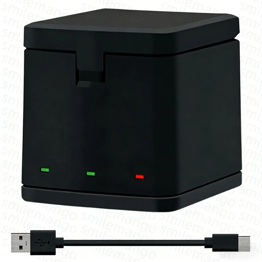 1600mAh Battery For GoPro Hero 12 11 10 9 Li-ion Battery Pack Motion Camera Battery Storage Fast Charger Rechargeable