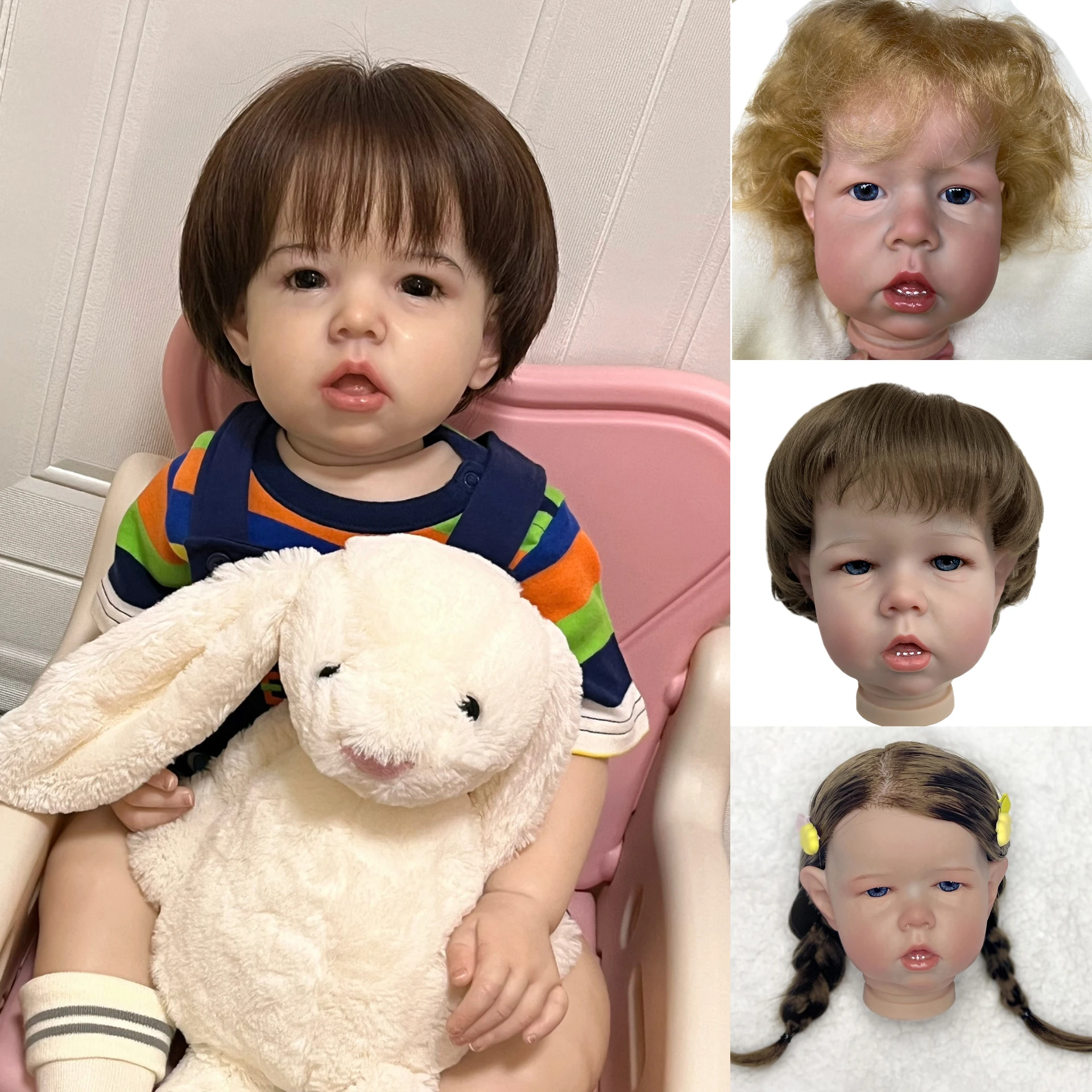 

20 Inch Liam Reborn Bebe Doll Kits Handamde Soft Vinyl Painted Kits Realistic bonecas reborn poupées reborn sin pintar