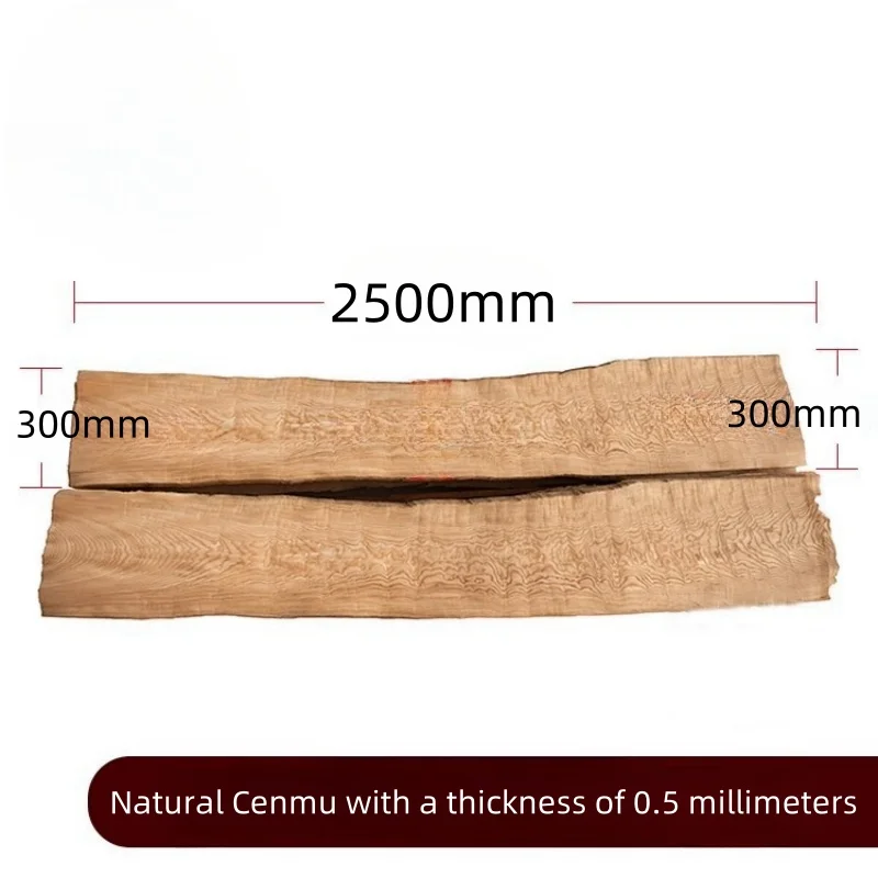 Natural Cen wood Pattern Wood veneer 0.5mm Home wood Surface veneer L2500mm W300mm