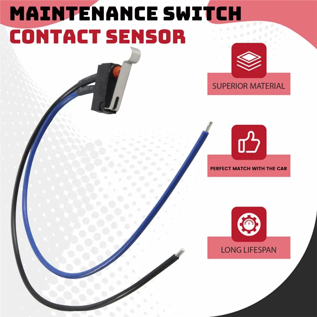#56R Car Rear Trunk Opening Control System Switch Cable for Volvo V60,Maintenance Switch Contact Sensor,(Plastic)
