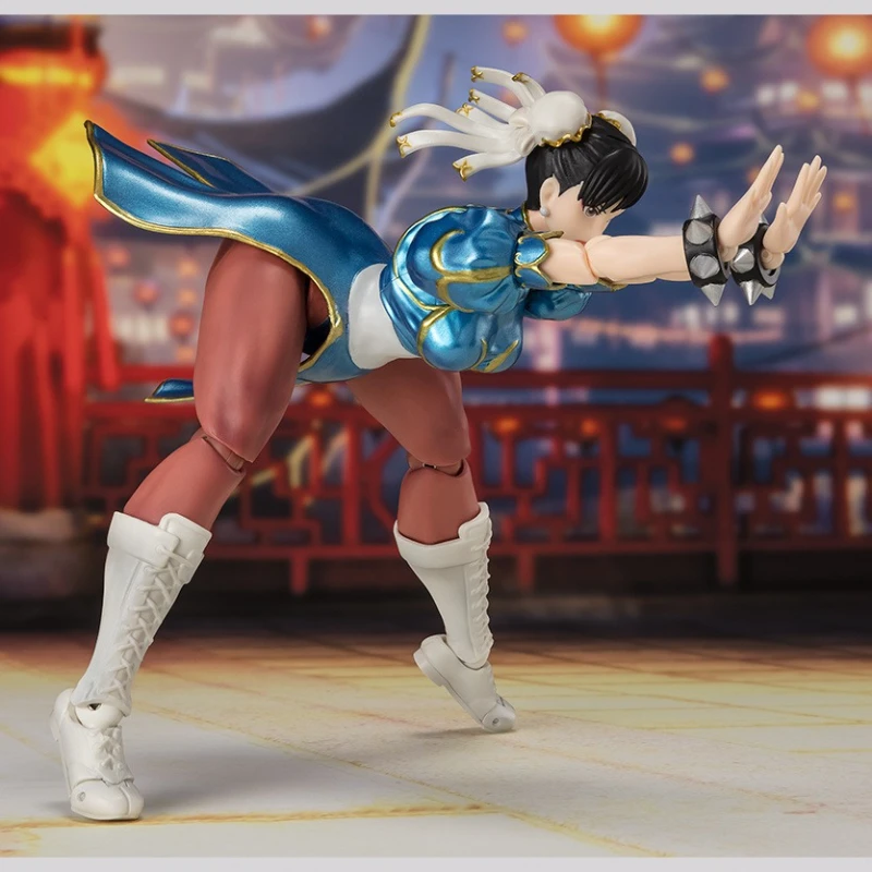 سلسلة بانداي الأصلية S.H.Figuarts 《Street Fighter》Chun - Li,Ken Masters,Sagat Figure Assembly Ornament Toys نموذج قابل للجمع #3
