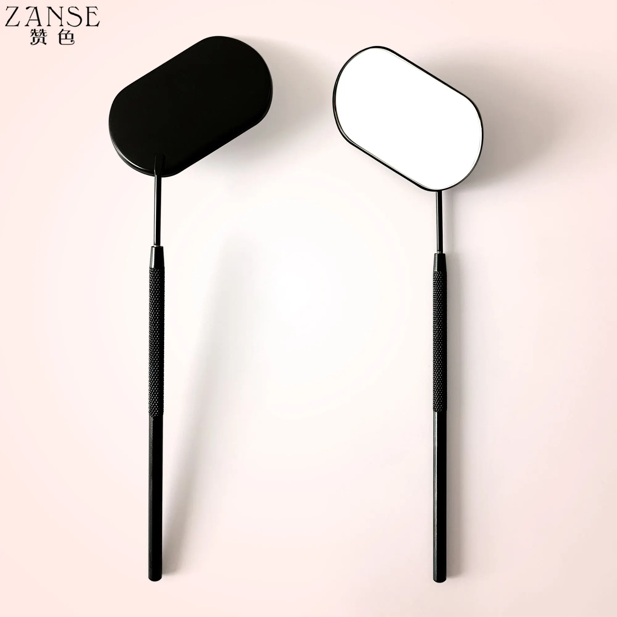 1pc Multi Colors Fake Lash Mirror Eyelash Extension Grafting Tools Stainless Steel Magnifying Beauty Long Handle Mirror