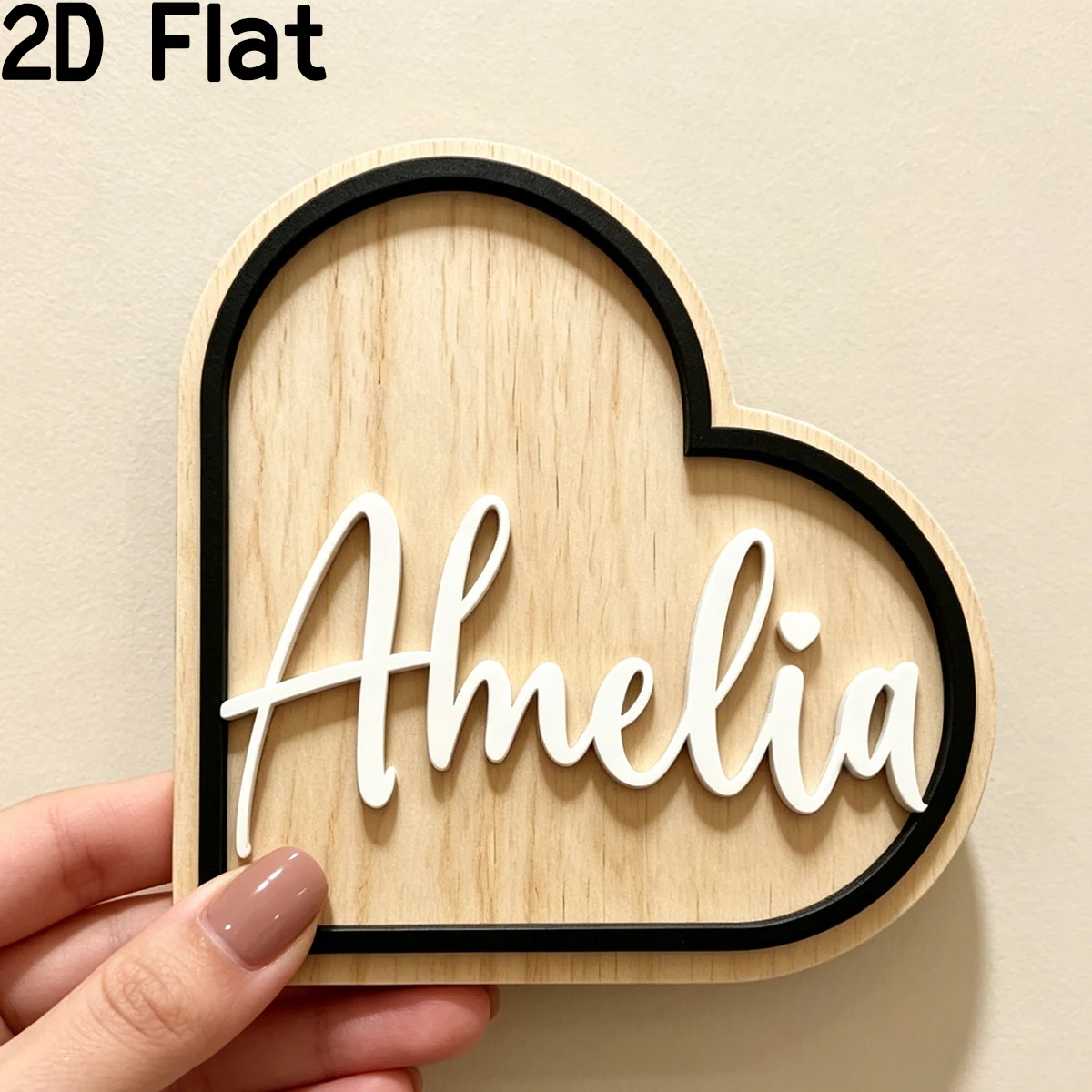 Personalized Heart Wooden Name - огляд і ціна Home Decor Names