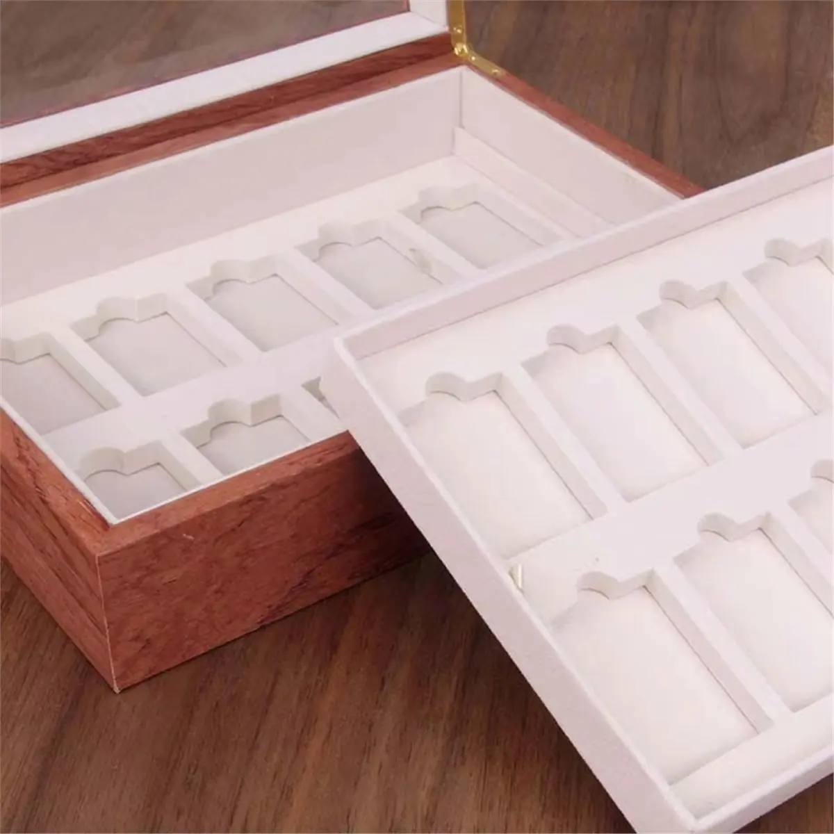 20 Frame Lighter Storage Box Rosewood Double Layer Composite Material Anti-High and Low Temperature Lighter Gift Set