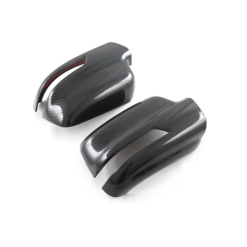 ⭐Genuine⭐ Rearview Mirror Case Door Wing Mirror Cover Cap Trim For Dodge Ram 1500 TRX 2023 2024 2025 ABS Carbon Fiber Black view 4