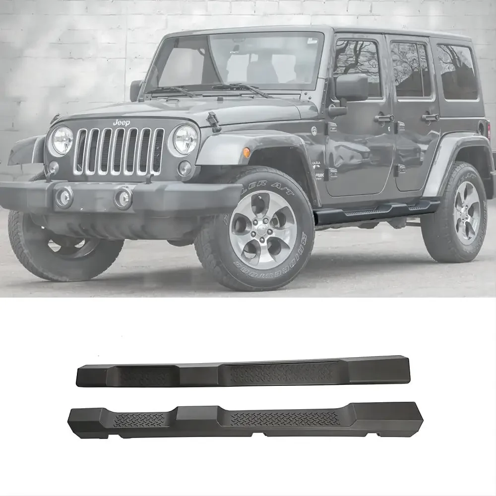 

OEM Factory Style ABS 4 Door Side Steps Nerf Bar Running Boards for 2007-2018 Jeep Wrangler JK