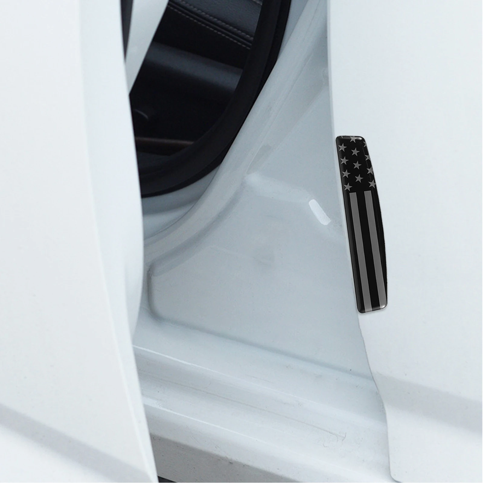 

4pcs Car Door Protector Guards Anti Scratch Bumper Strip Epoxy Resin Universal Fit Vehicle Side Protector Door Edge Guards