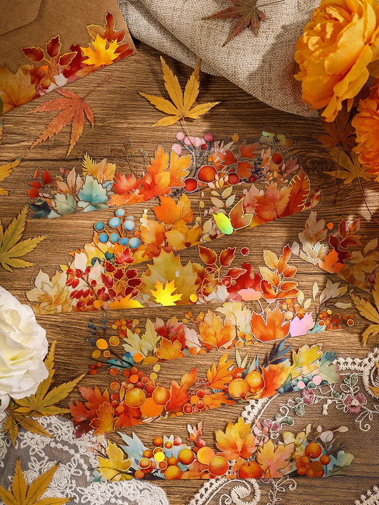 12packs/LOT Autumn Impression series cute lovely creative decoration DIY PET stickers