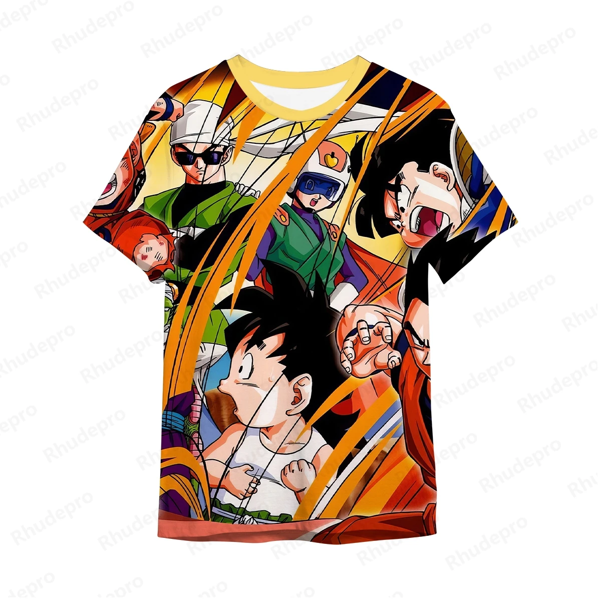 2024 Goku t-shirt da uomo manica corta top Dragon ball Anime Hip Hop abbigliamento per bambini camicie di tendenza Super Saiya Y2k estate