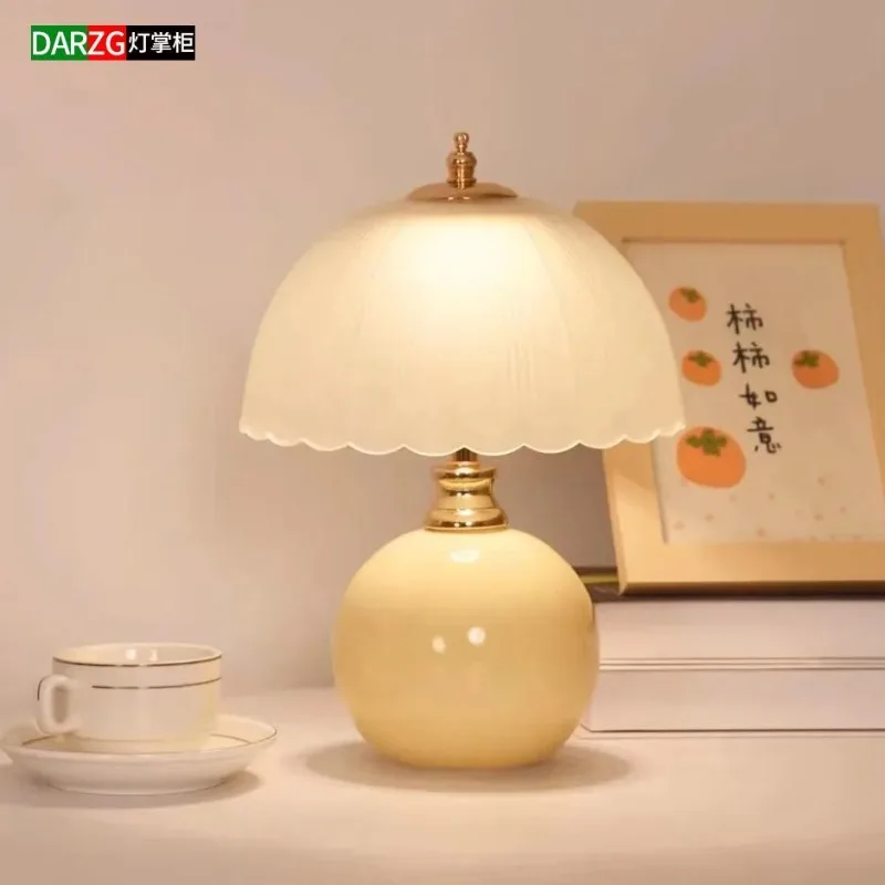 

Advanced Sense Light Luxury Desk Lamp Bedroom Bedside Table Ambient Light Wedding Creative Warm Energy Saving Led Night Light