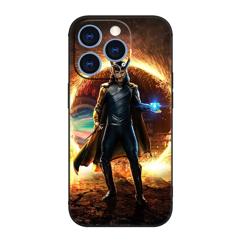 مارفل لوكي جراب هاتف أسود ، غطاء كرتون لـ OnePlus ، Ace 3 ، 3V ، 2V ، 2 ، 12R ، 11 ، 10T ، 9RT ، 9Pro ، Nord CE4 ، CE3 ، CE2 ، لايت 2T ، N30SE